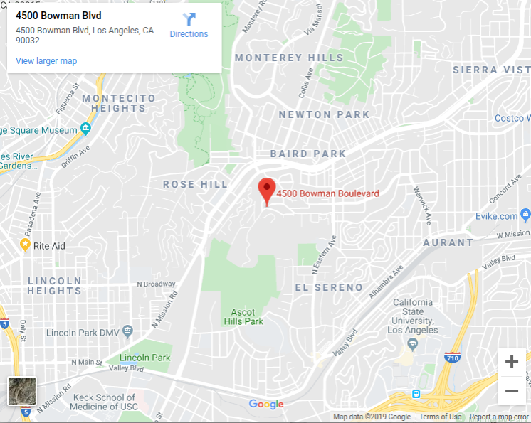 Google map of 4500 Bowman Blvd